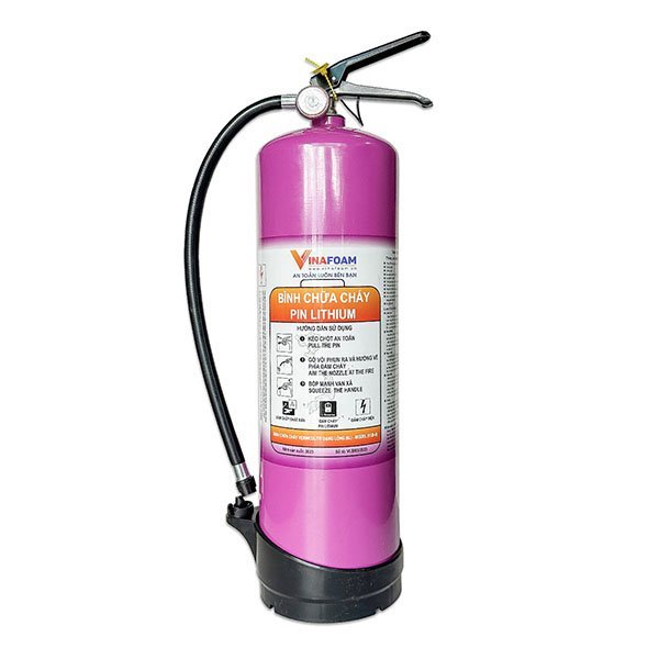 Bình chữa cháy Pin Lithium Ion Vinafoam VLB-1, VLB-3, VLB-6, VLB-9 (1-9 lít)