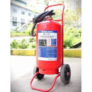 Bình chữa cháy xe đẩy Bộ Quốc Phòng bột ABC 35kg